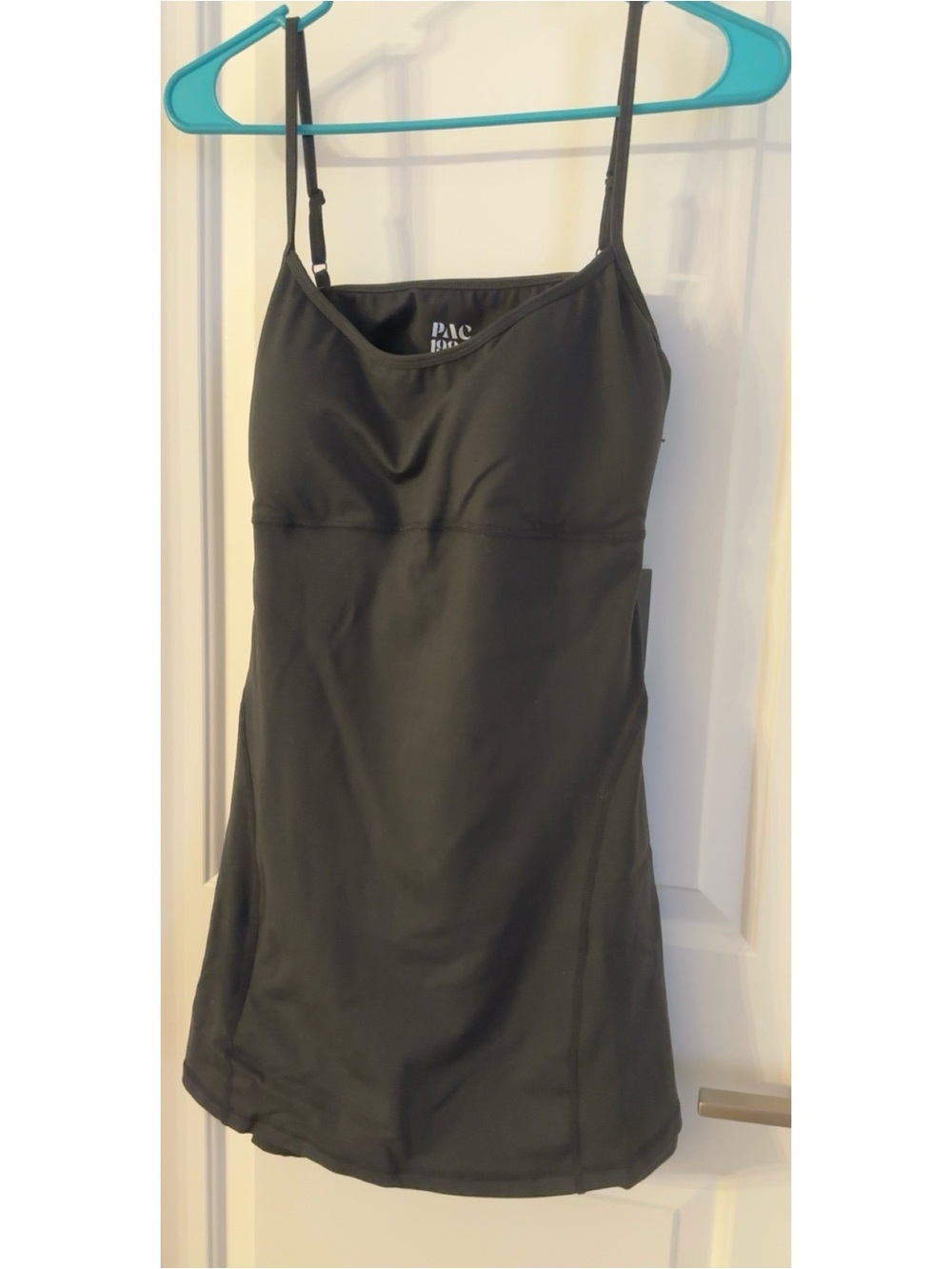 Pacific Sunwear Black Athletic Tank Dress with Built-in Support
